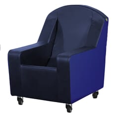 Deluxe Kirton Stirling Chair - Navy Dartex - Caversham Vinyl