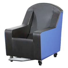 Deluxe Kirton Stirling Chair with sliding footrest - Graphite Dartex - Boxford Vinyl