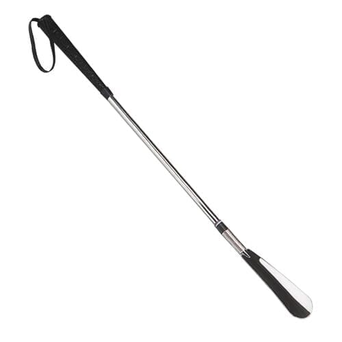 deluxe long handle shoehorn side