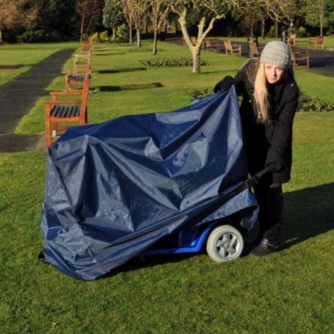 deluxe navy waterproof scooter cover