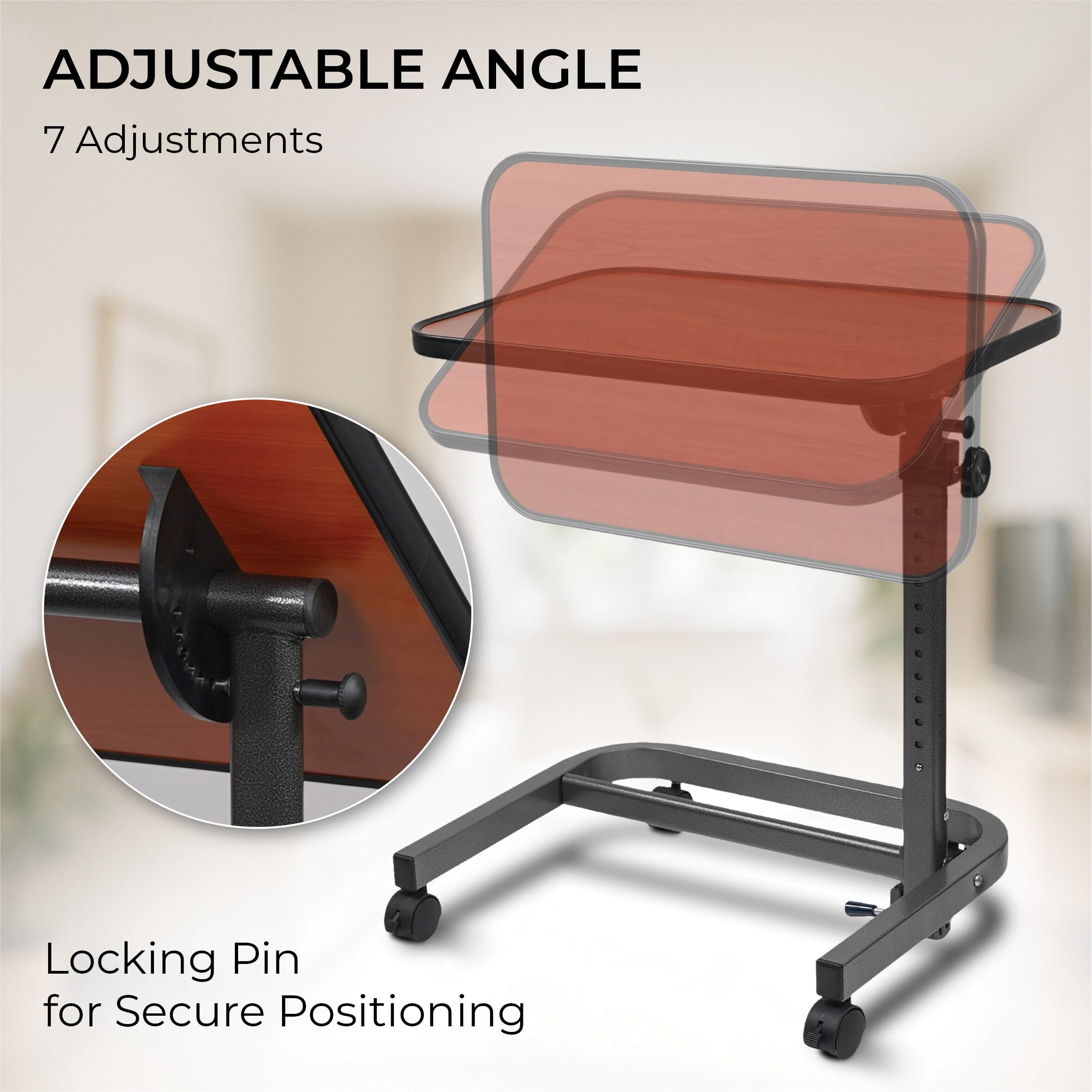 deluxe over chair table with wheels 7