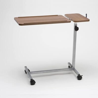 Deluxe Overbed Table With Twin Top