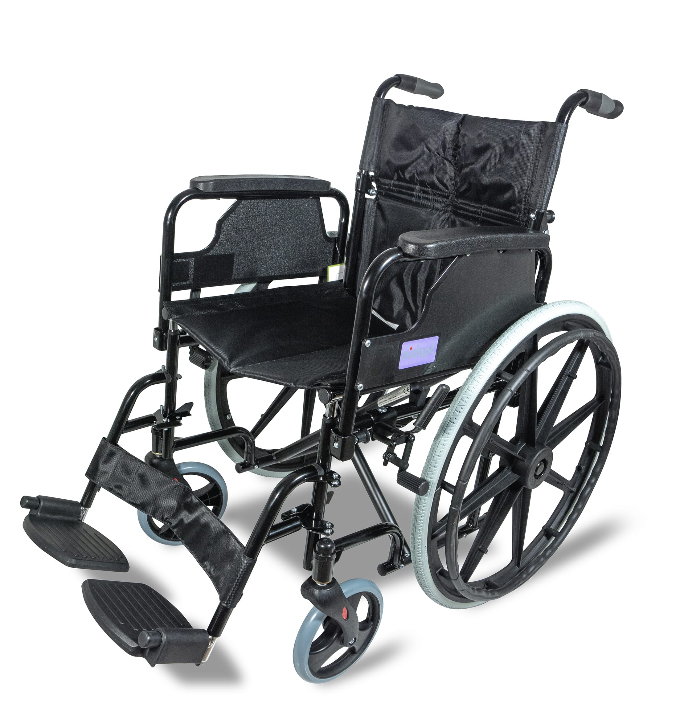 View Deluxe Self Propelled Steel Wheelchair Black information