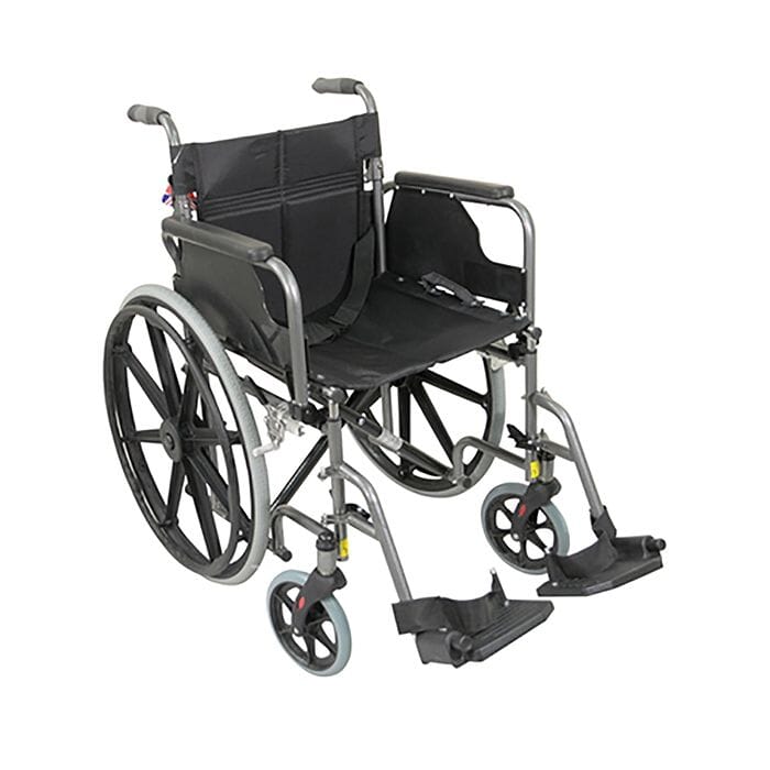 View Deluxe Self Propelled Steel Wheelchair Hammered Effect information