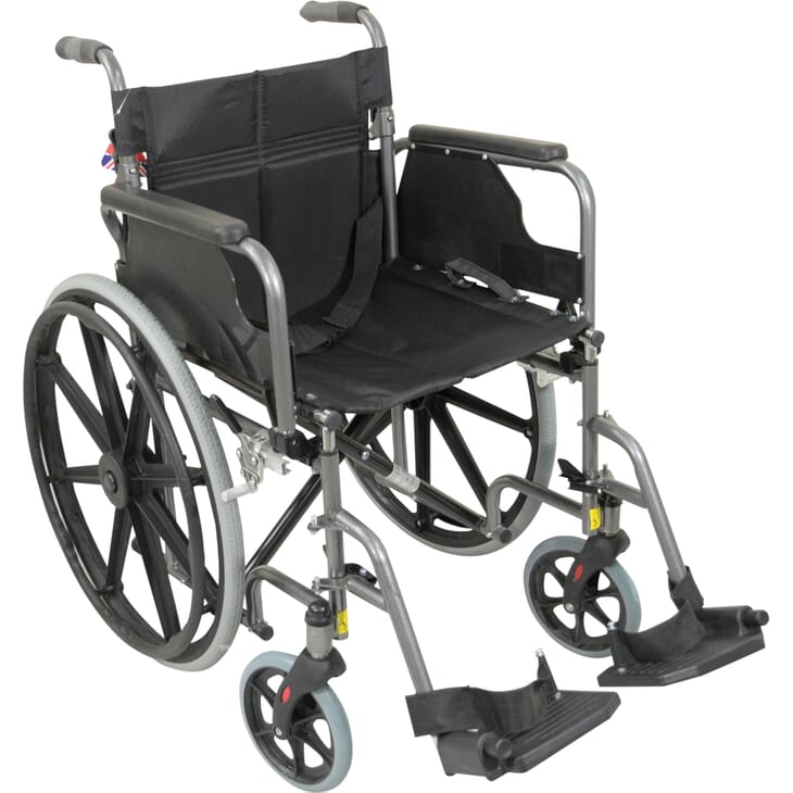 deluxe self propelled steel wheelchair