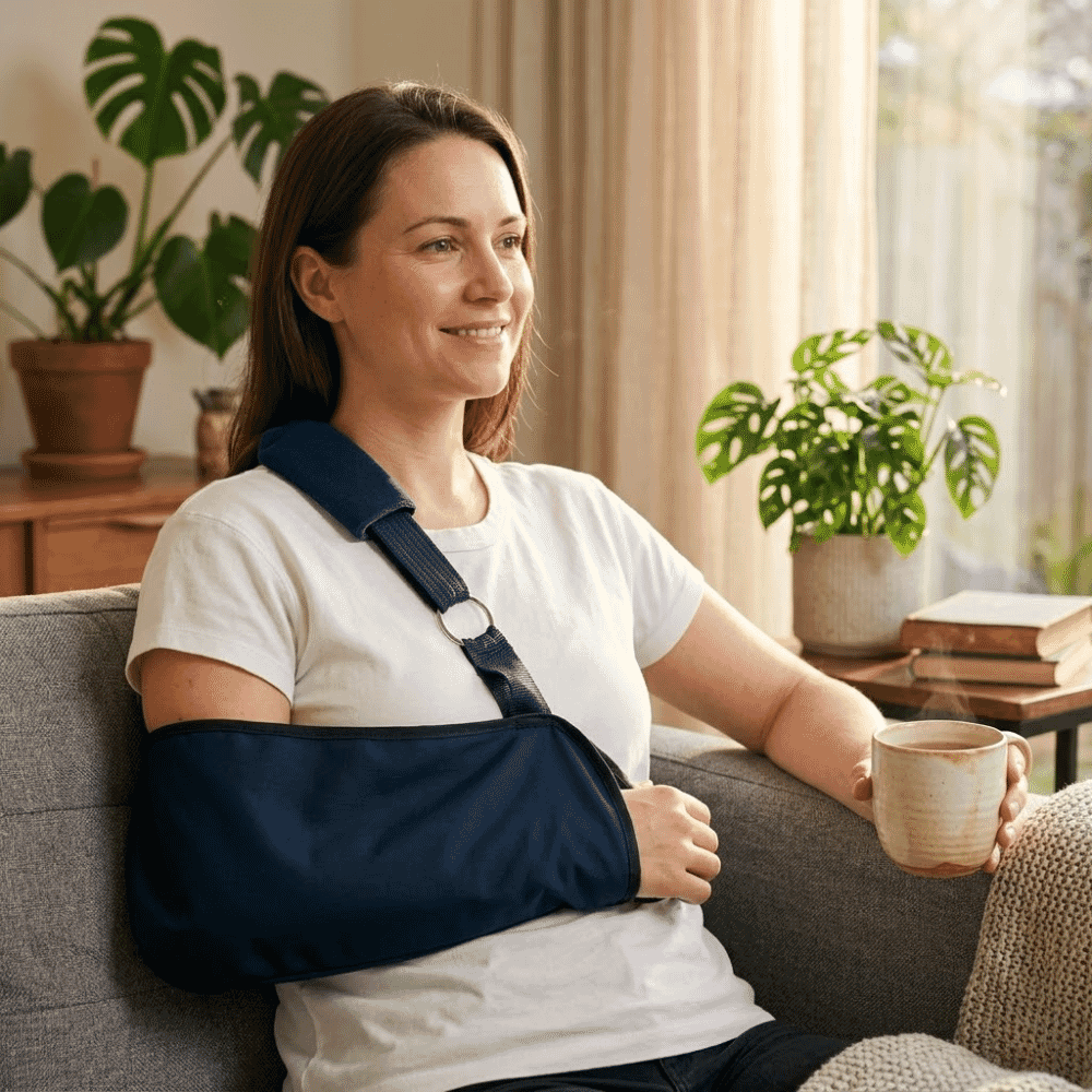 deluxe shoulder immobiliser lifestyle