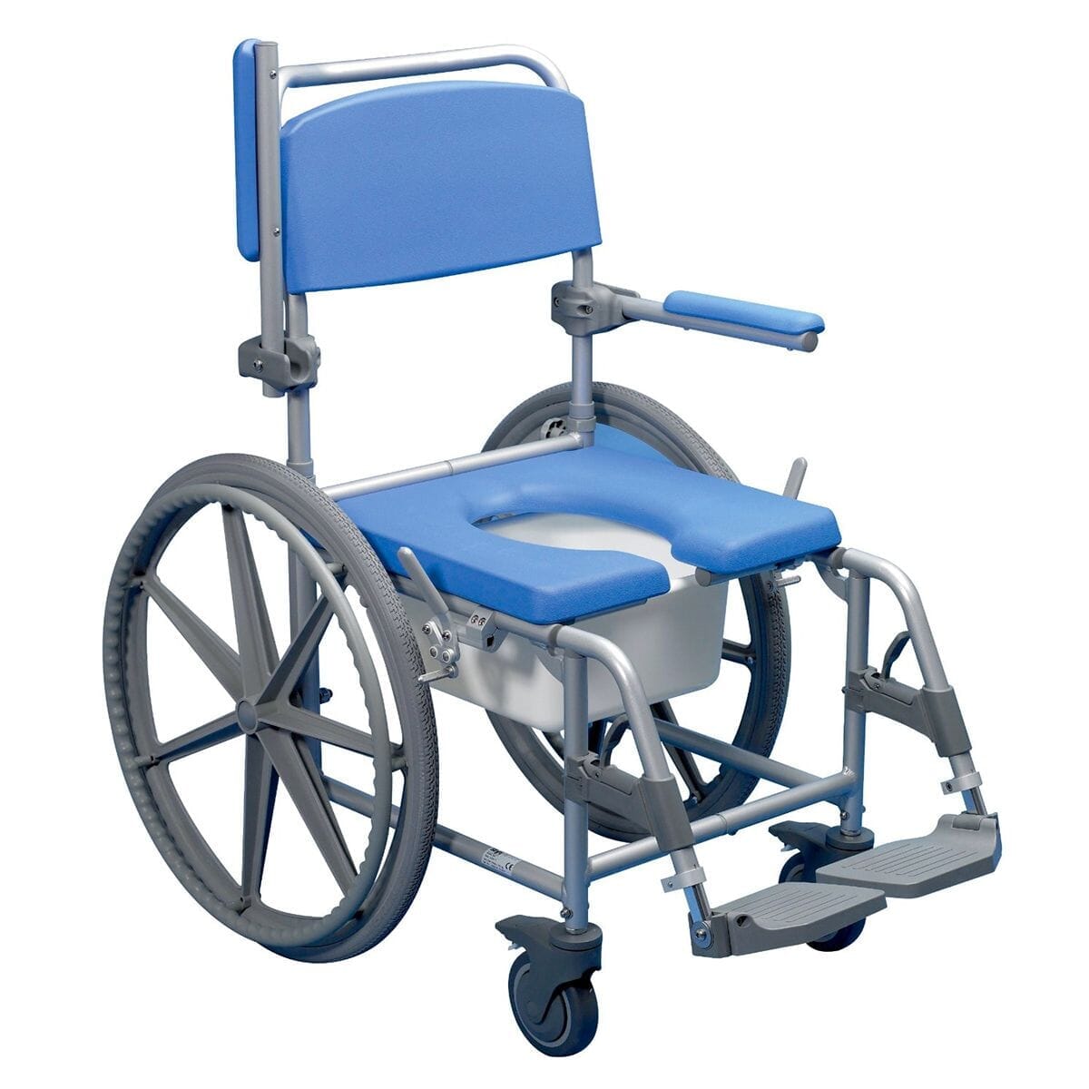 deluxe shower commode chair self propelled