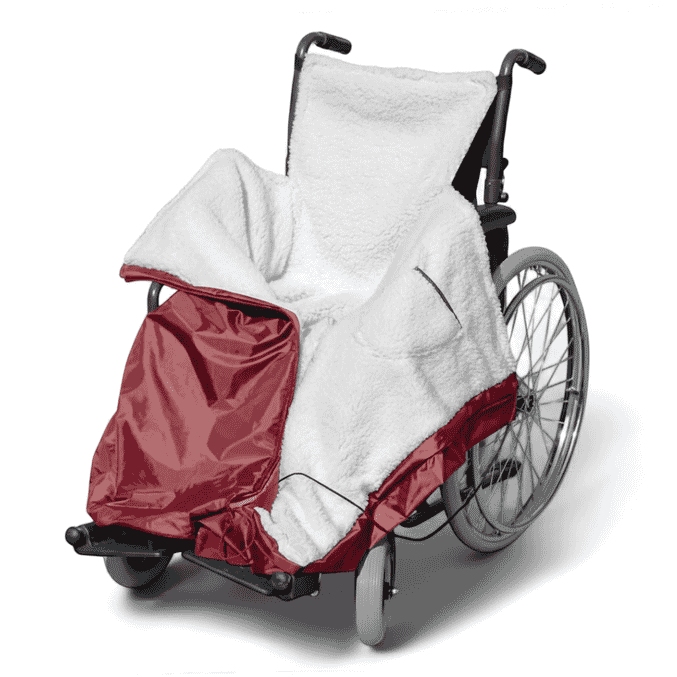 deluxe wheelchair cosy burgundy