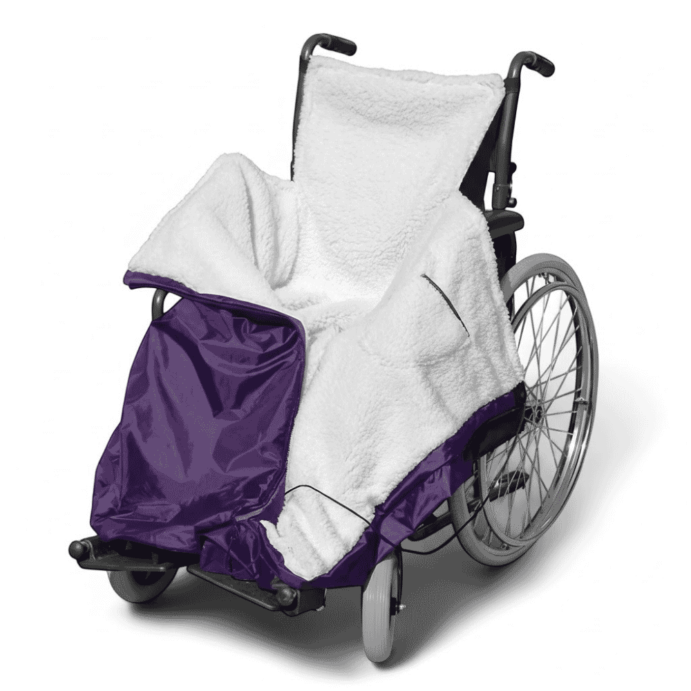 deluxe wheelchair cosy purple