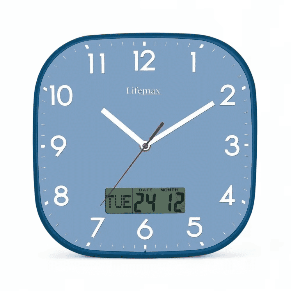 Dementia Friendly Day and Date Wall Clock