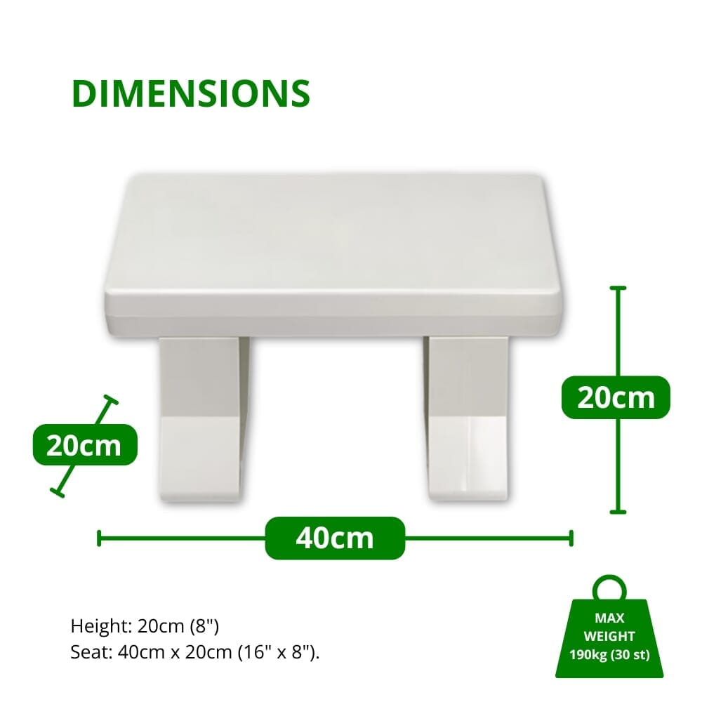 derby bath seat 20cm dimensions