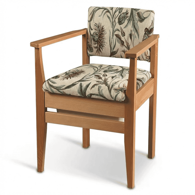 derby commode chair floral