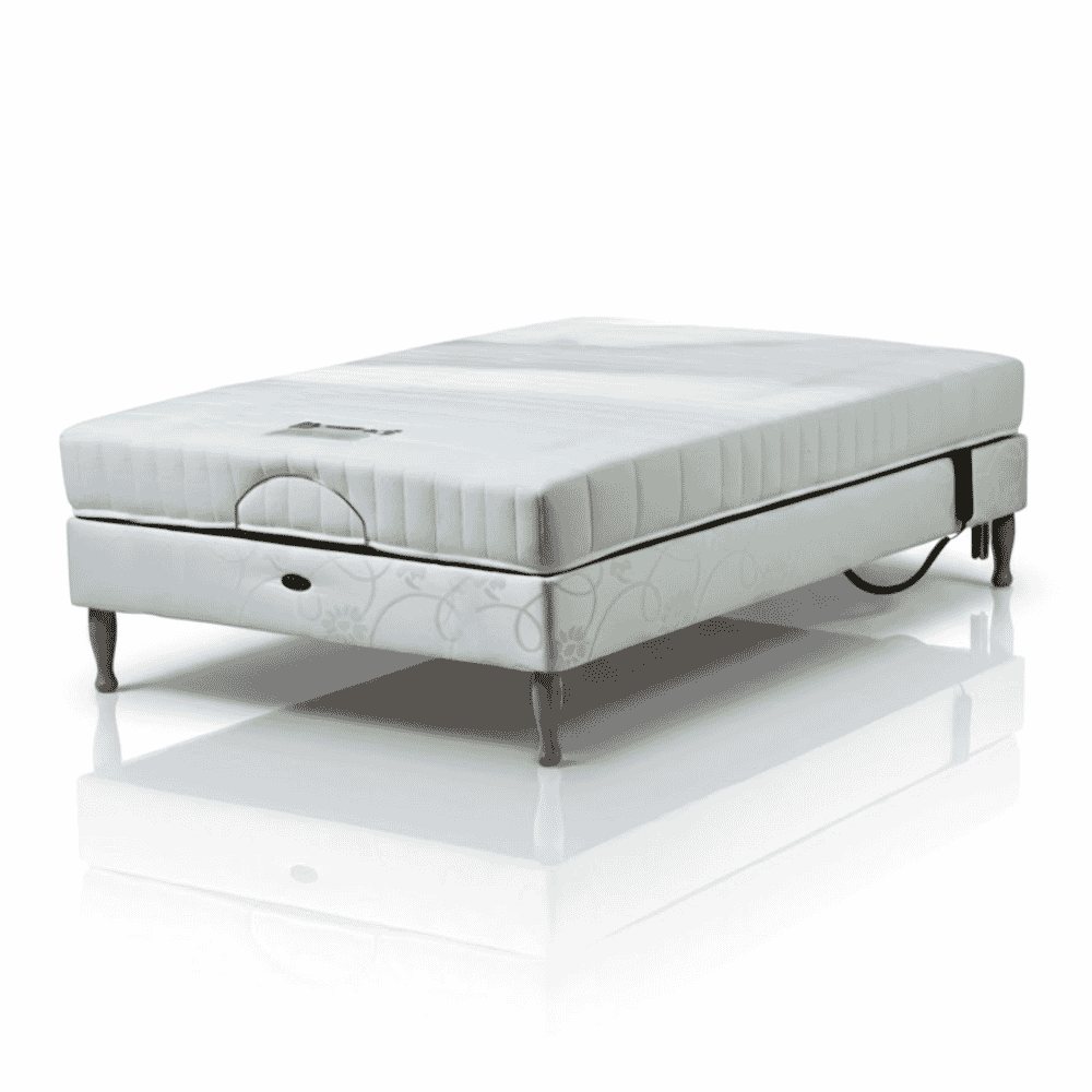 devon adjustable double divan bed with reflex foam mattress