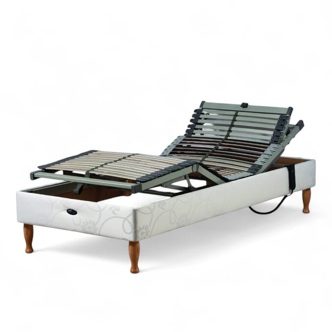 devon adjustable single divan bed