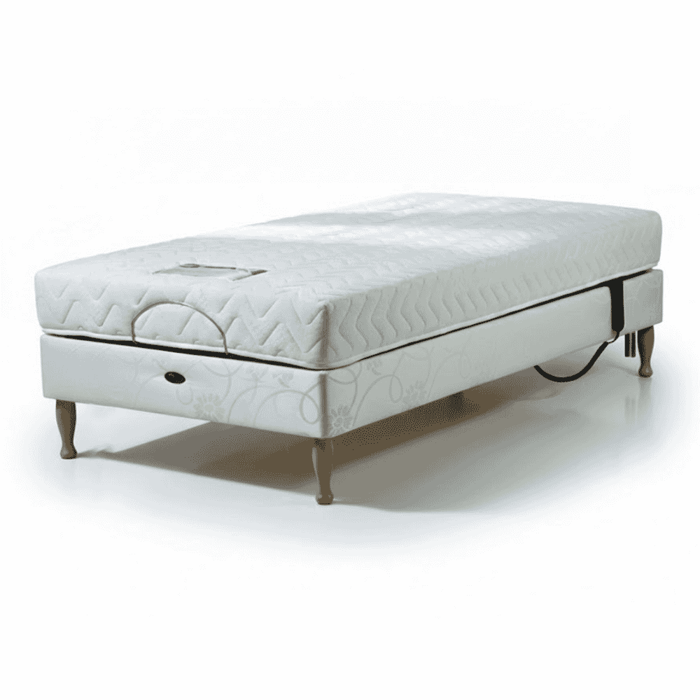 devon adjustable small double divan bed with memory foam mattress