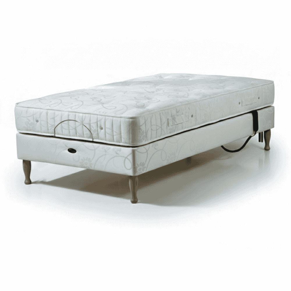 devon adjustable small double divan bed with pocket sprung mattress