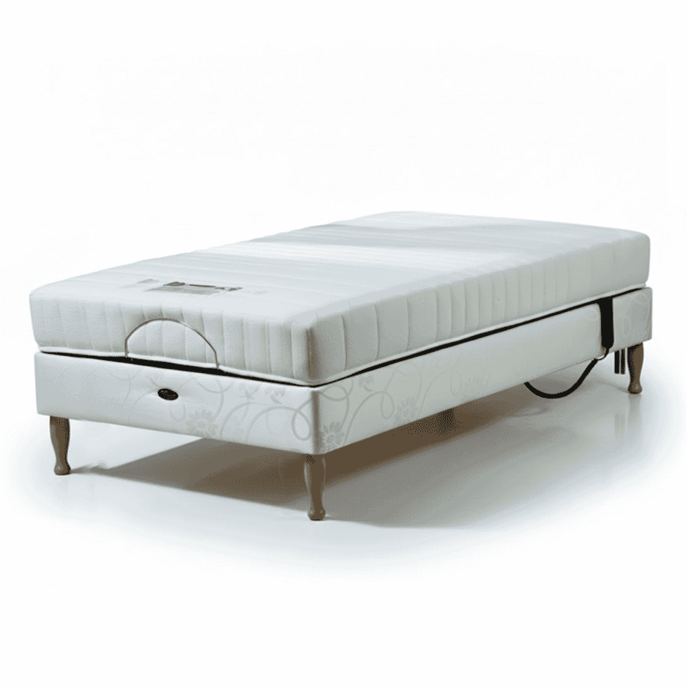 devon adjustable small double divan bed with reflex foam mattress