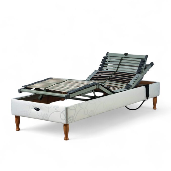 devon adjustable small single divan bed