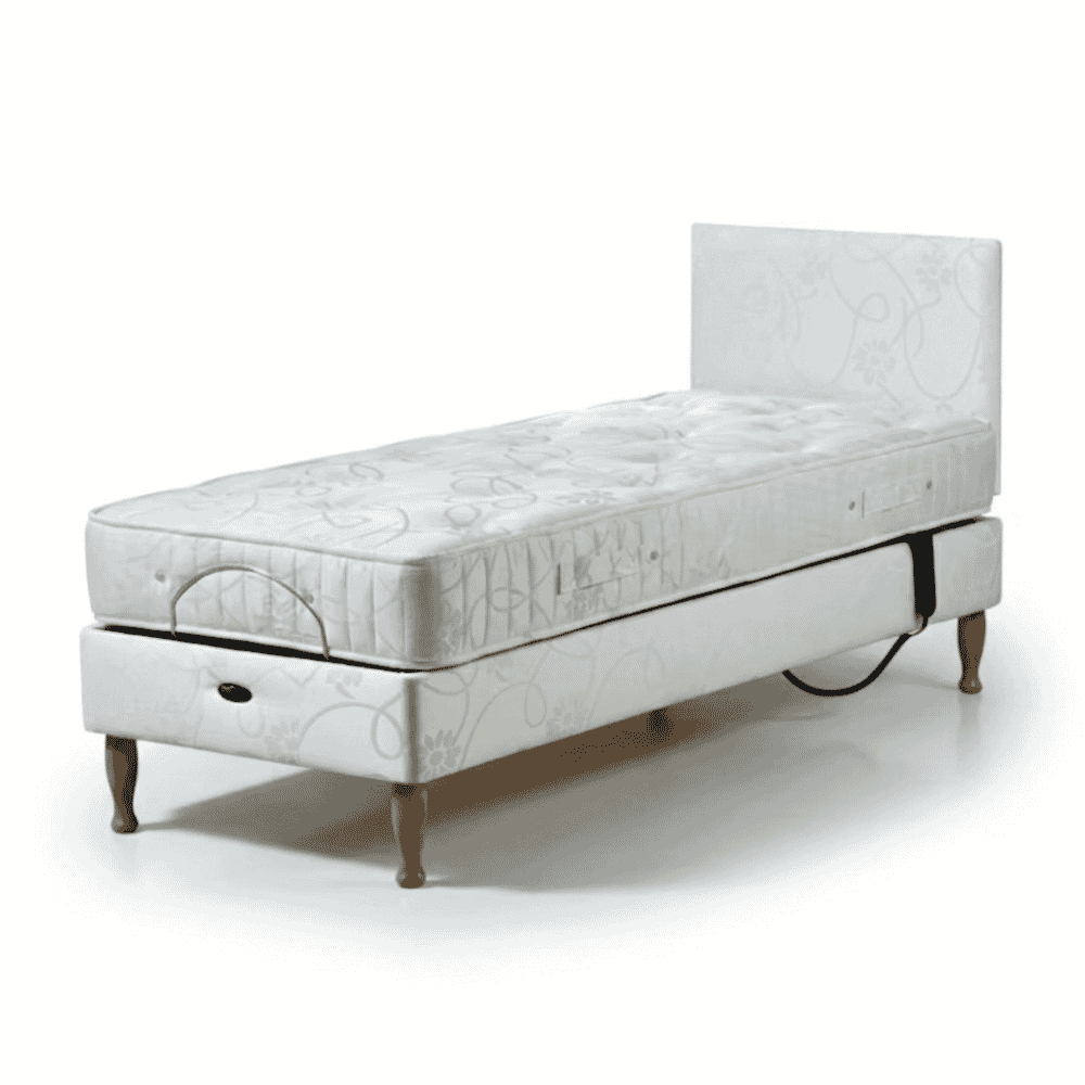devon adjustable toddler divan bed with headboard and pocket sprung mattress