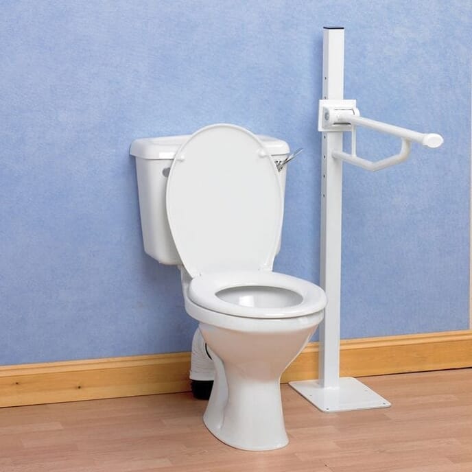 devon elite floor mounted folding support rail
