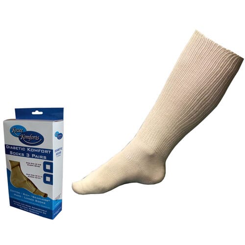 diabetic socks beige 9 12