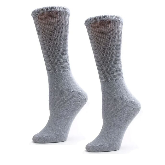 diabetic socks grey 9 12