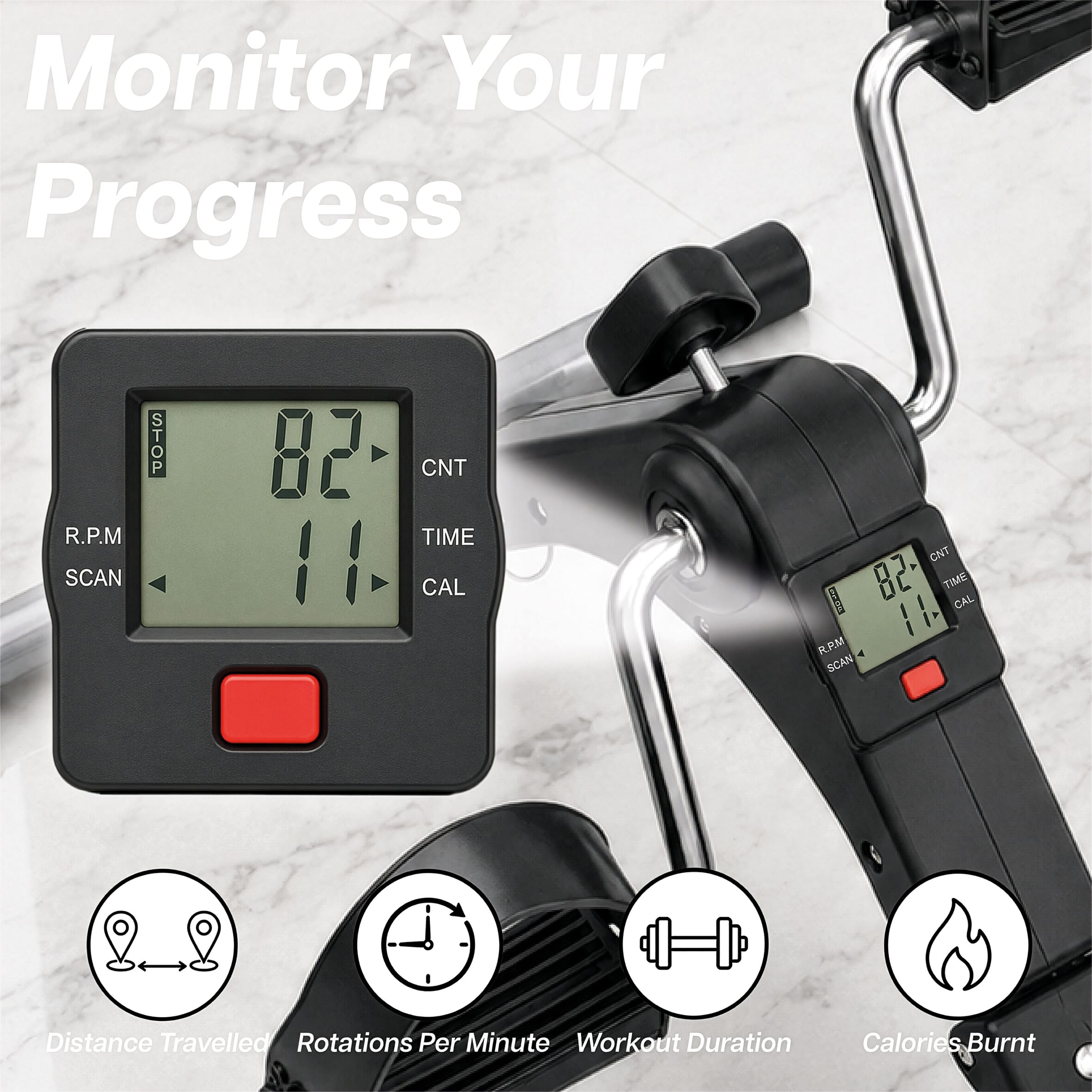 digital display pedal exerciser 14