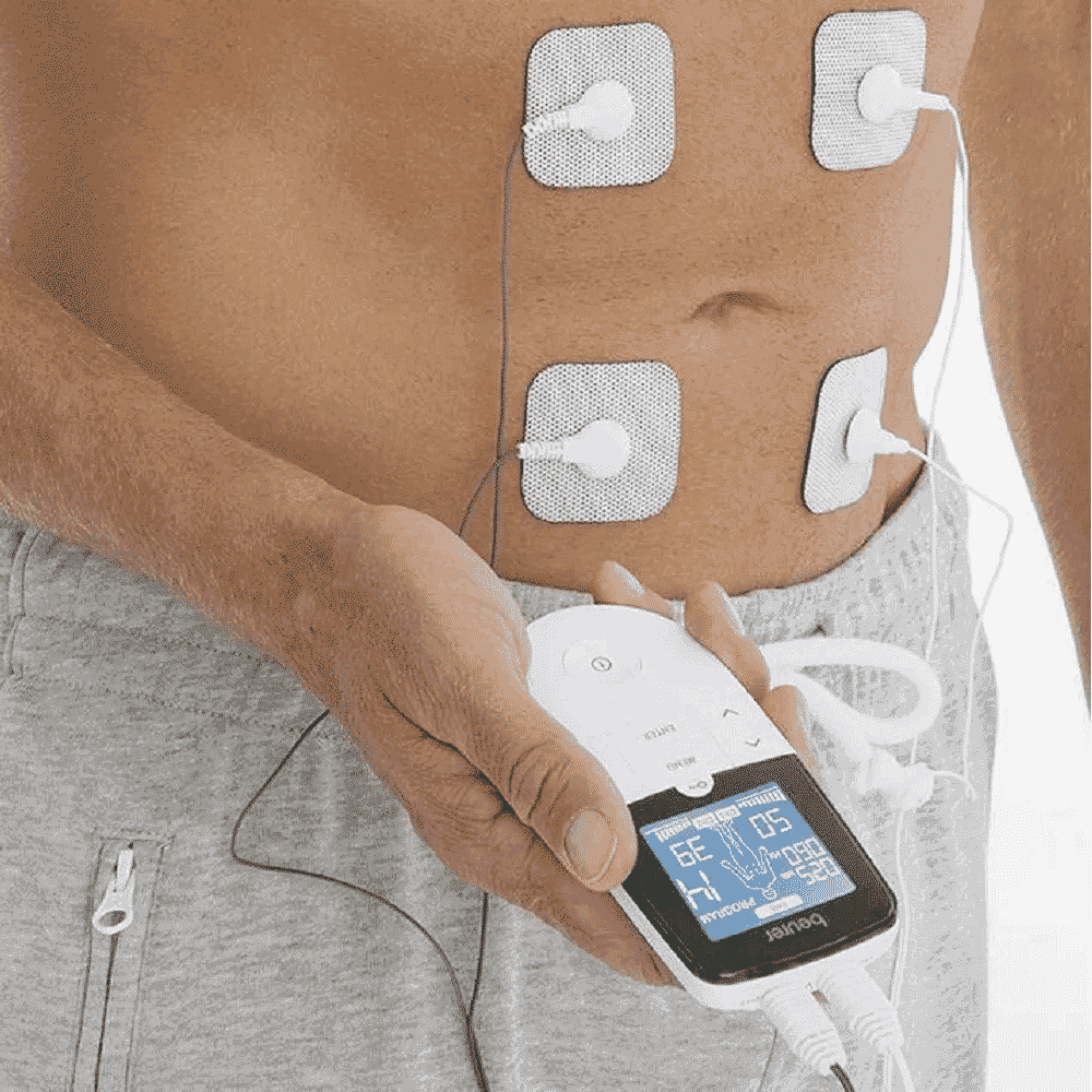 digital tens ems device in action