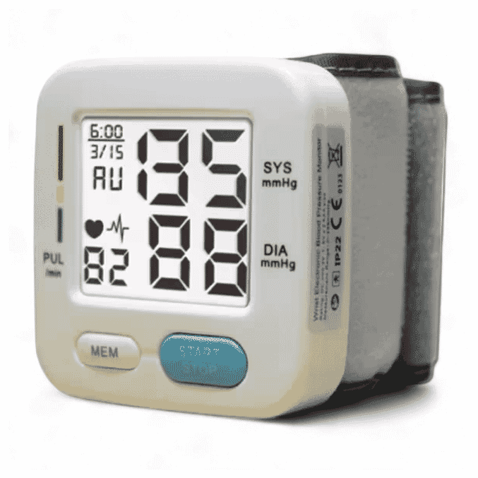 digital wrist blood pressure monitor