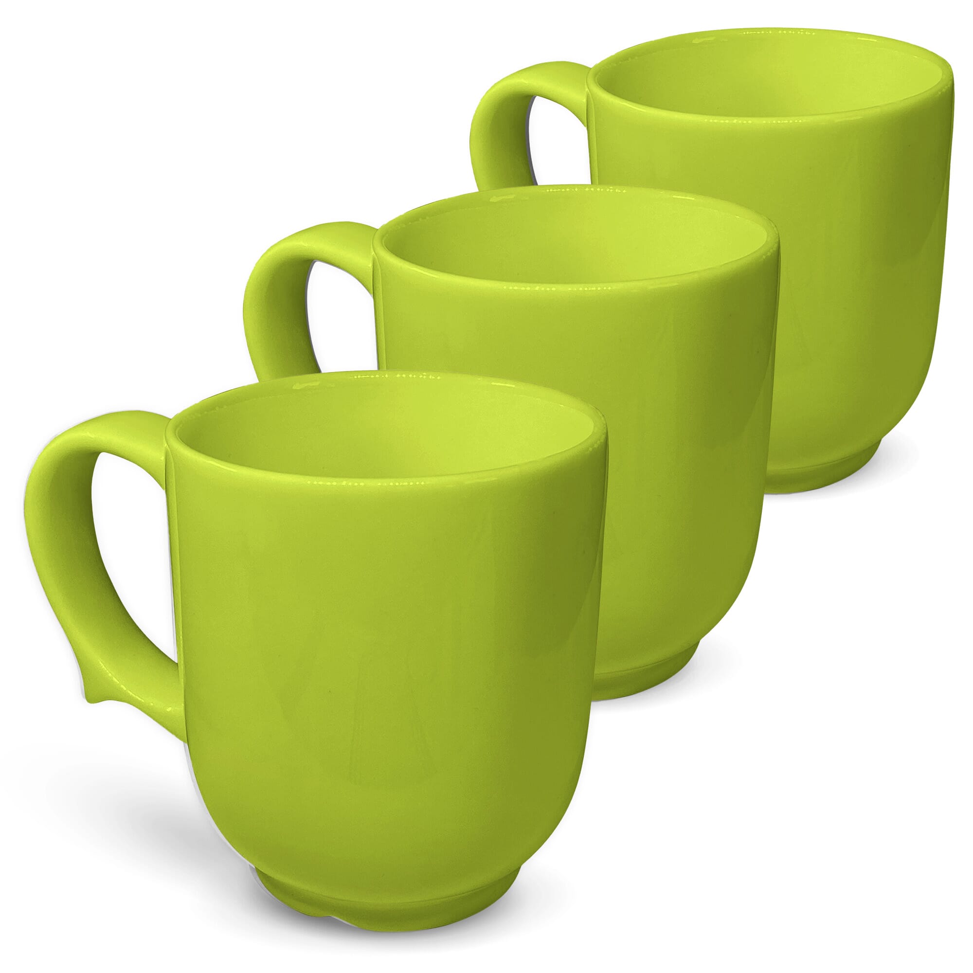 View Dignity One Handled Mug Green Pack of 3 information
