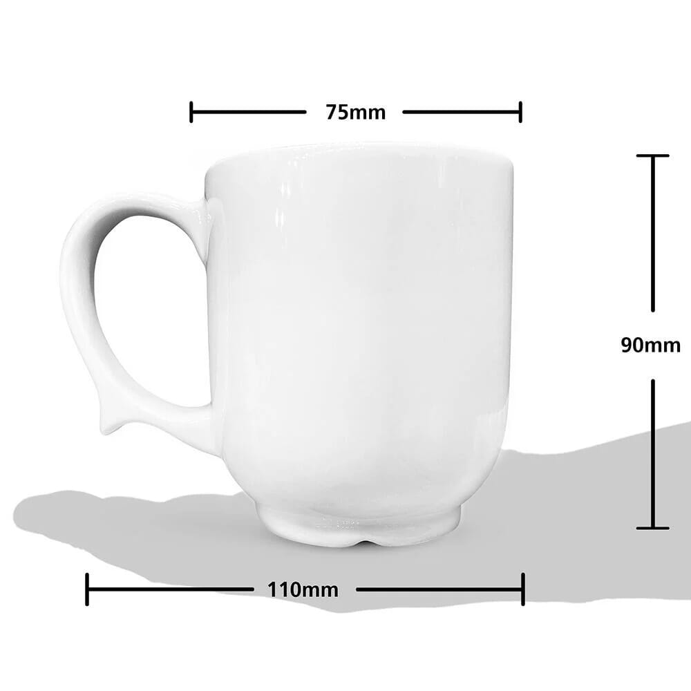 dignity one handled mug white dimensions
