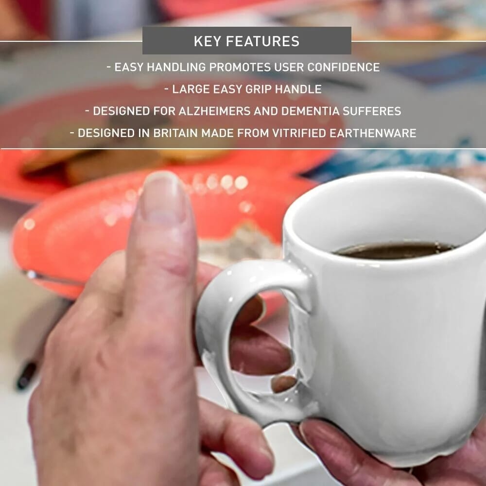 dignity one handled mug white lifestyle