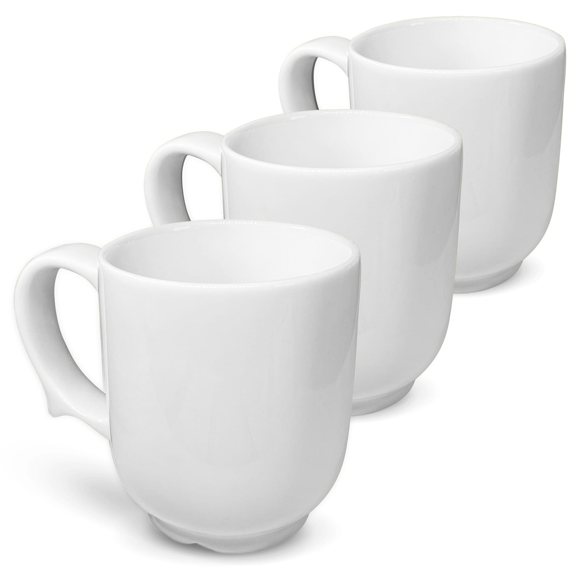 View Dignity One Handled Mug White Pack of 3 information
