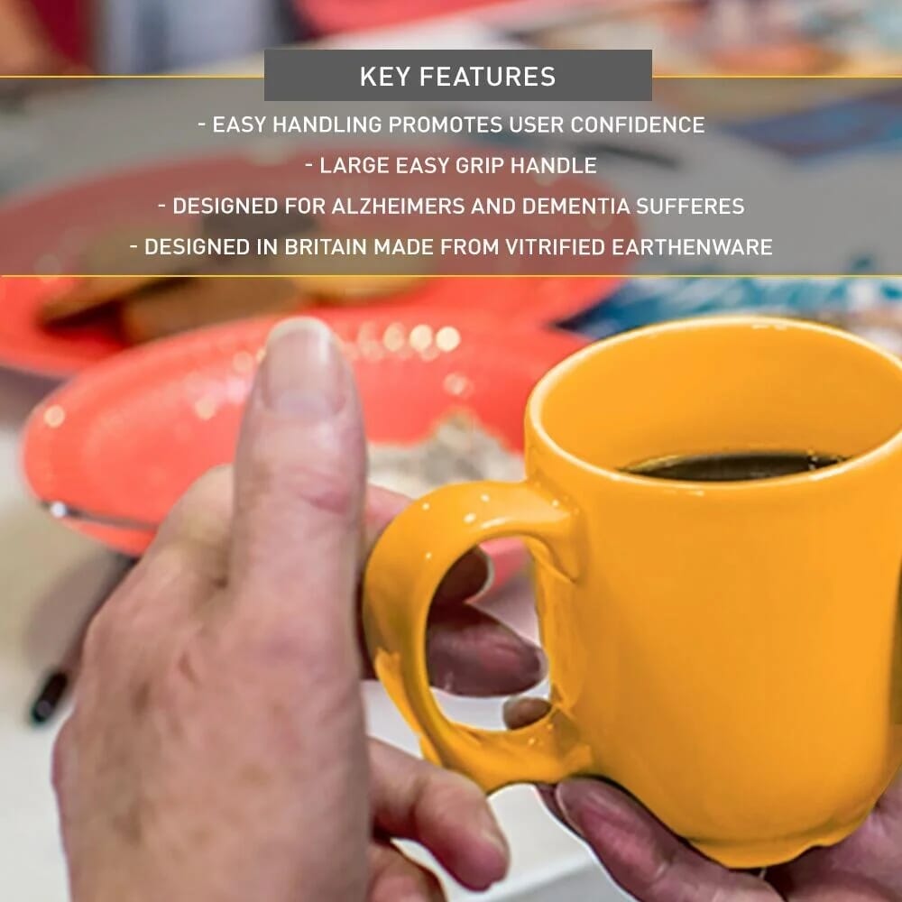 dignity one handled mug yellow lifestyle