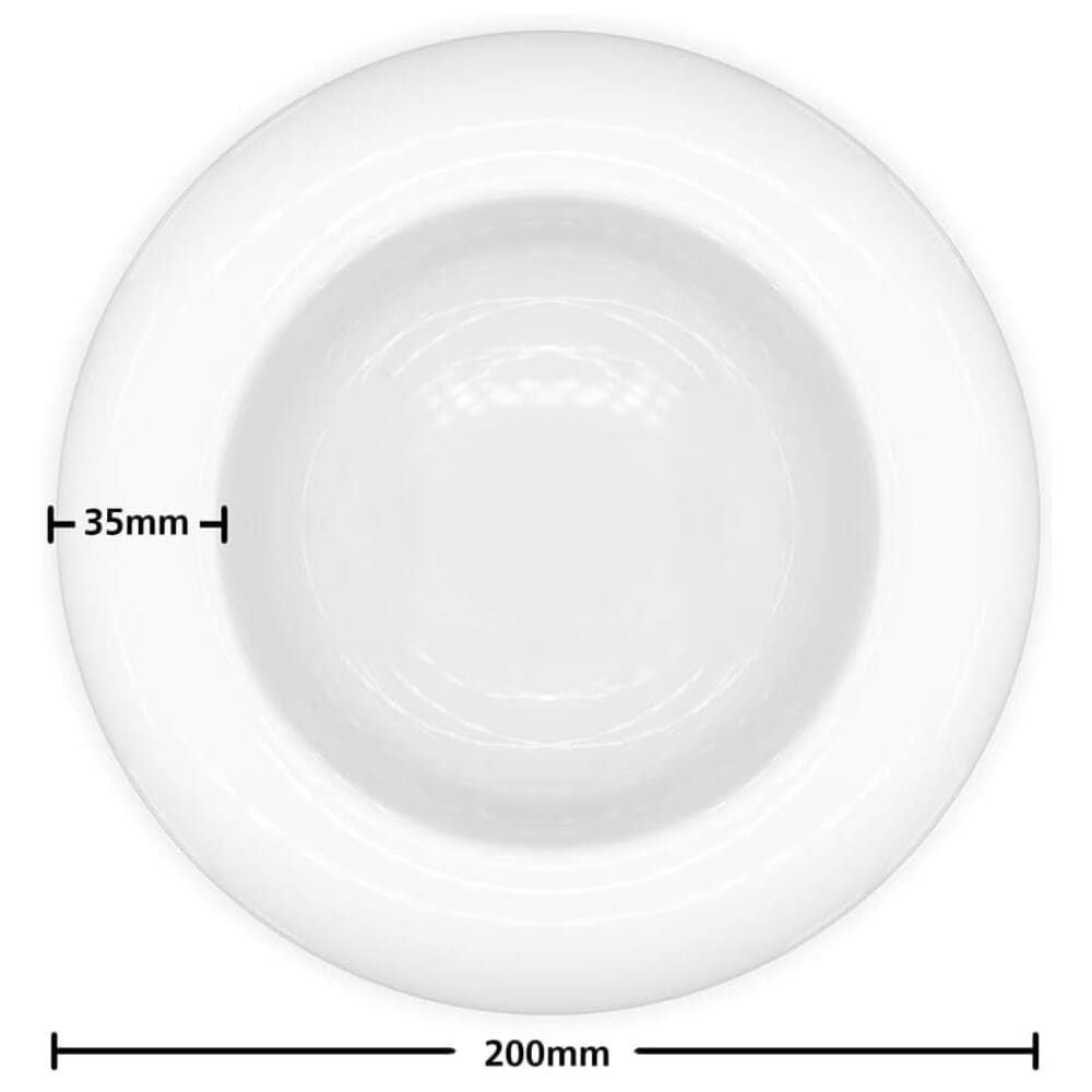 dignity soup bowl white rim