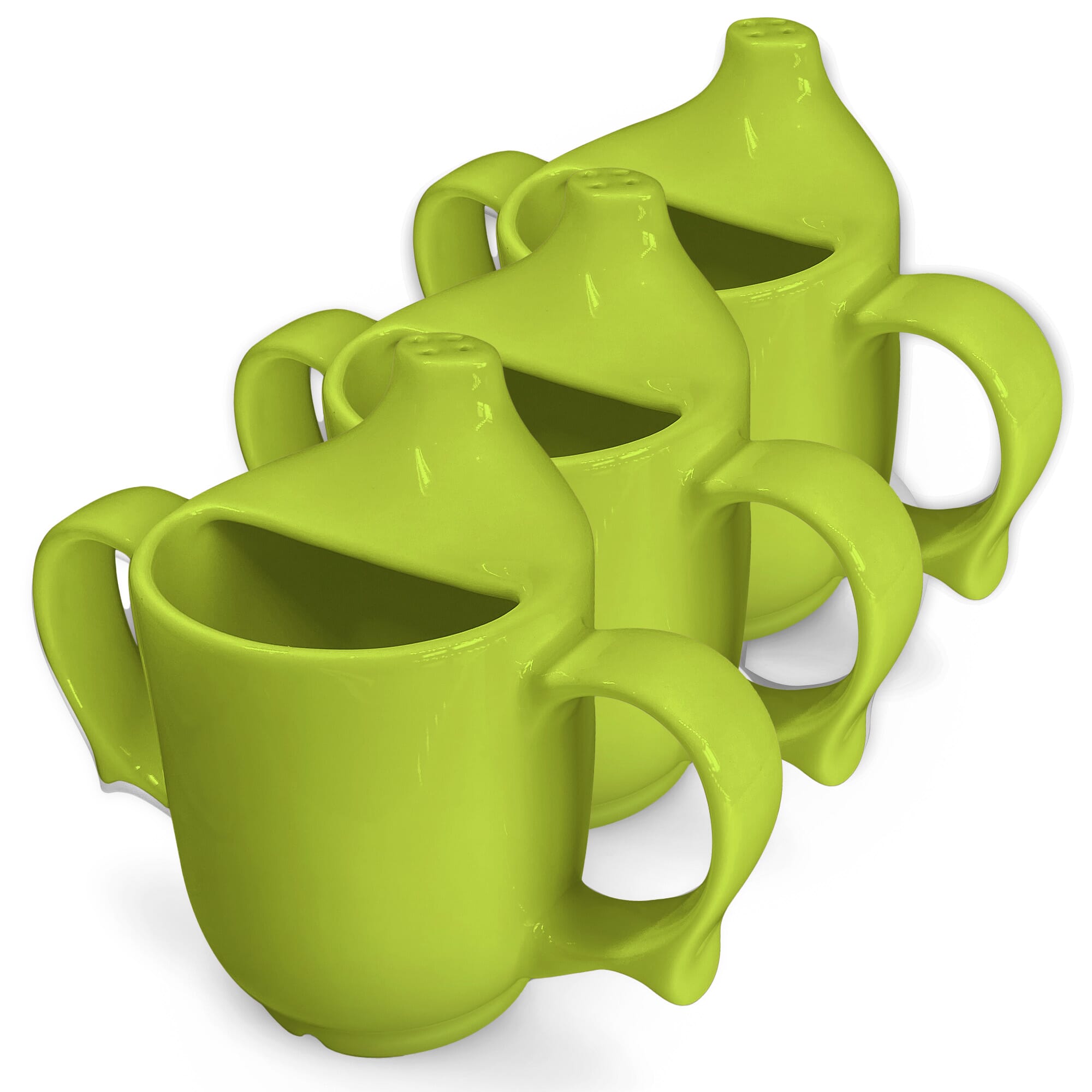 View Dignity Two Handled Drinking Cup Green Pack of 3 information