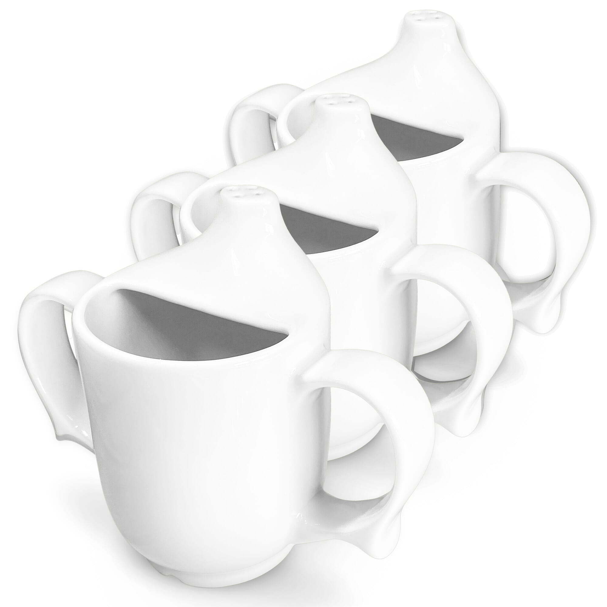 View Dignity Two Handled Drinking Cup White Pack of 3 information