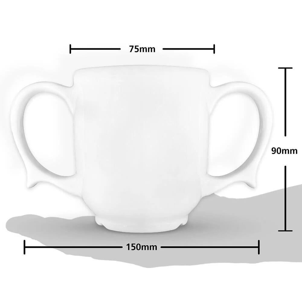 dignity two handled mug white dimensions