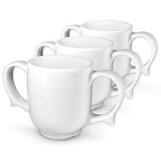 Dignity Two Handled Mug - White Pack of 3