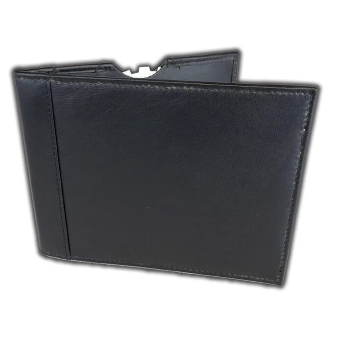 disabled leather park wallet black