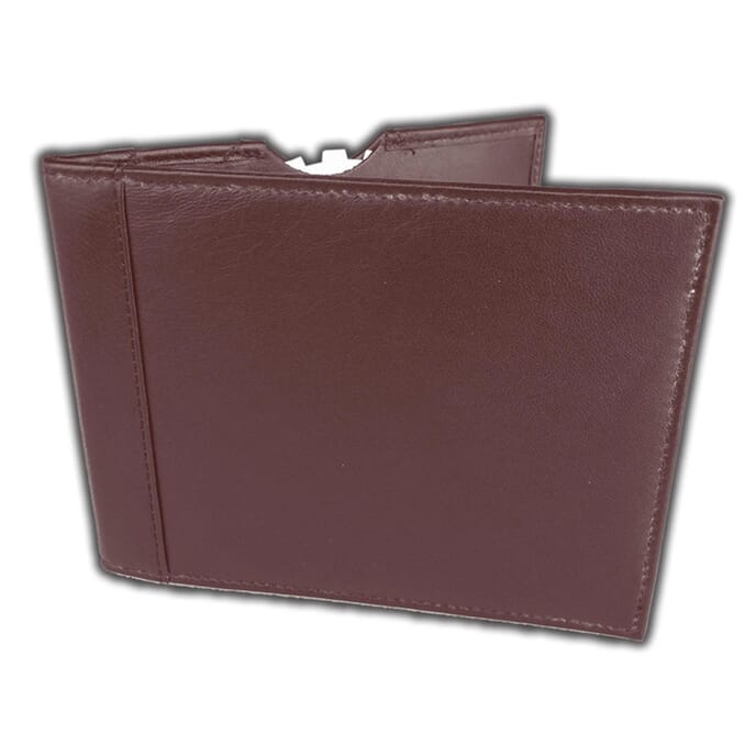 disabled leather park wallet brown