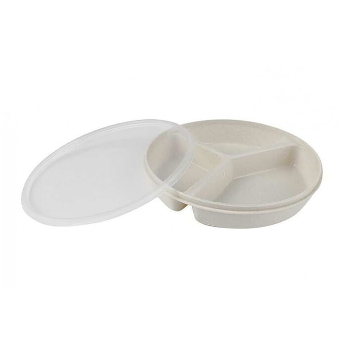 dish partition scoop with lid