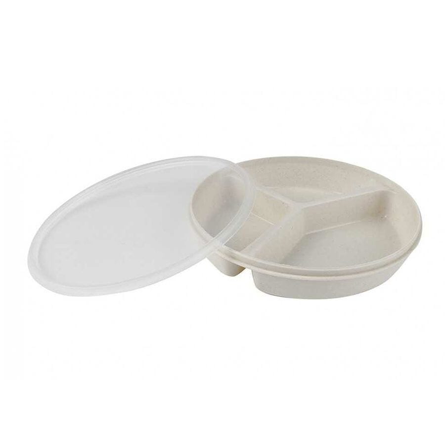 Partition Scoop Dish With Lid