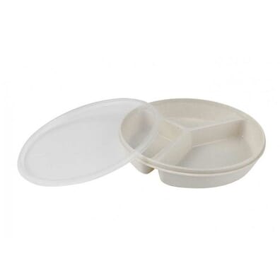 Dish Partition Scoop With Lid