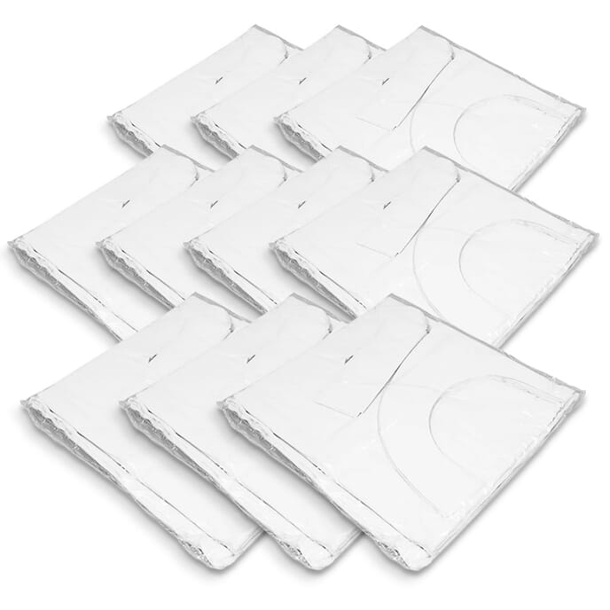 disposable aprons pack of 100 10 packs