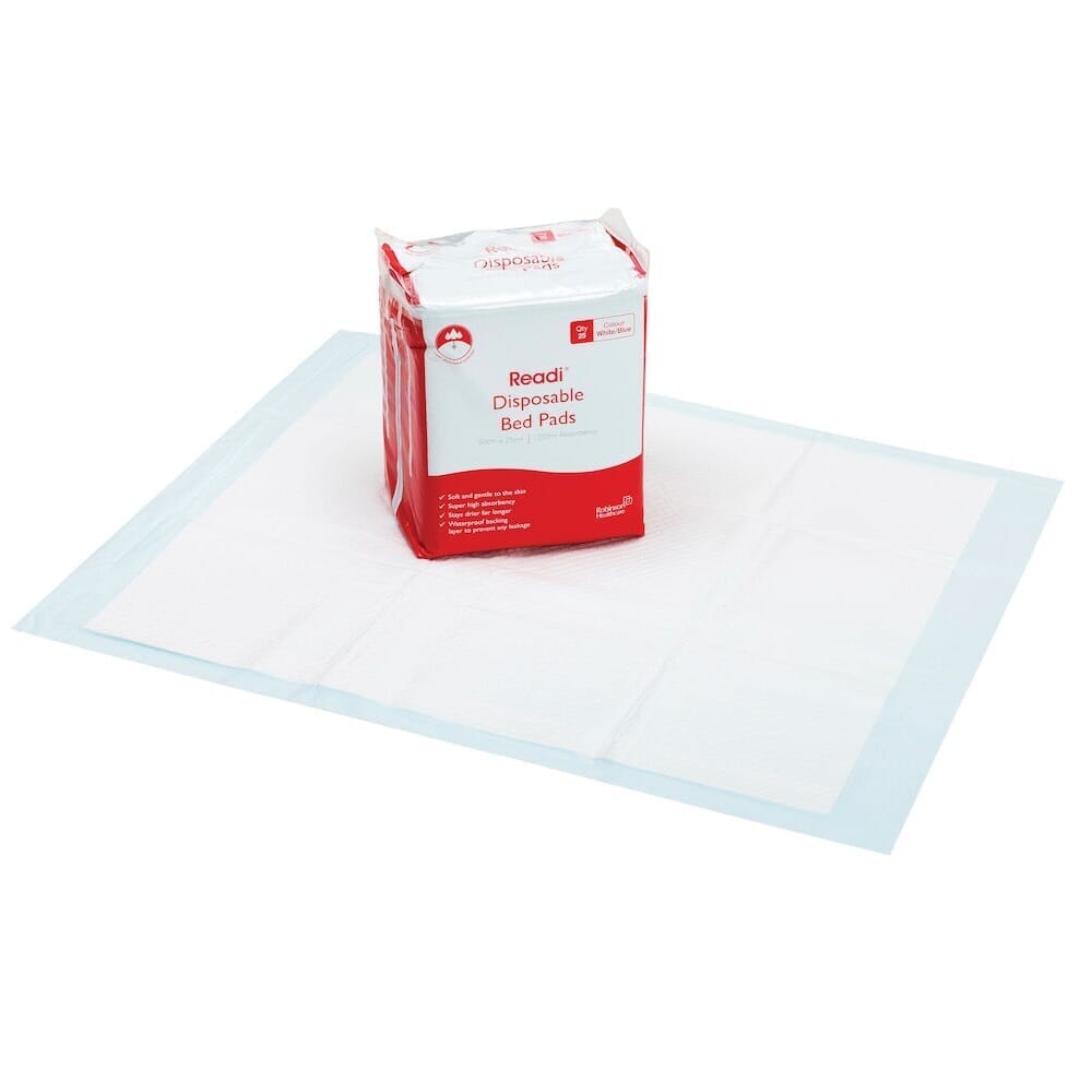 View Disposable Bed Pads Pack of 25 60cm x 75cm information