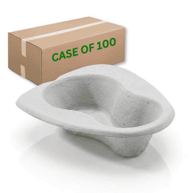 disposable pulp bed pans case of 100