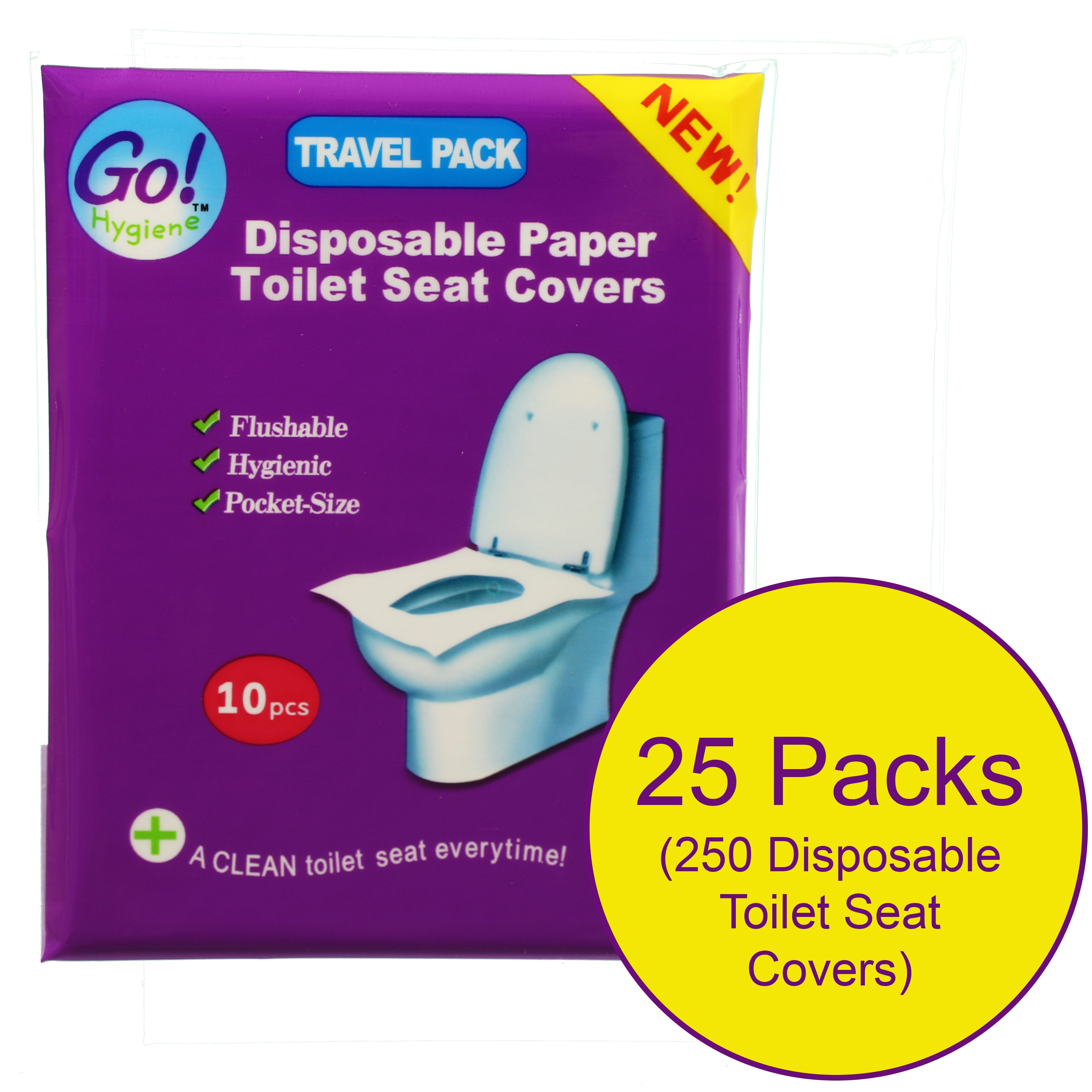 disposable toilet seat covers 25 packs 250 covers