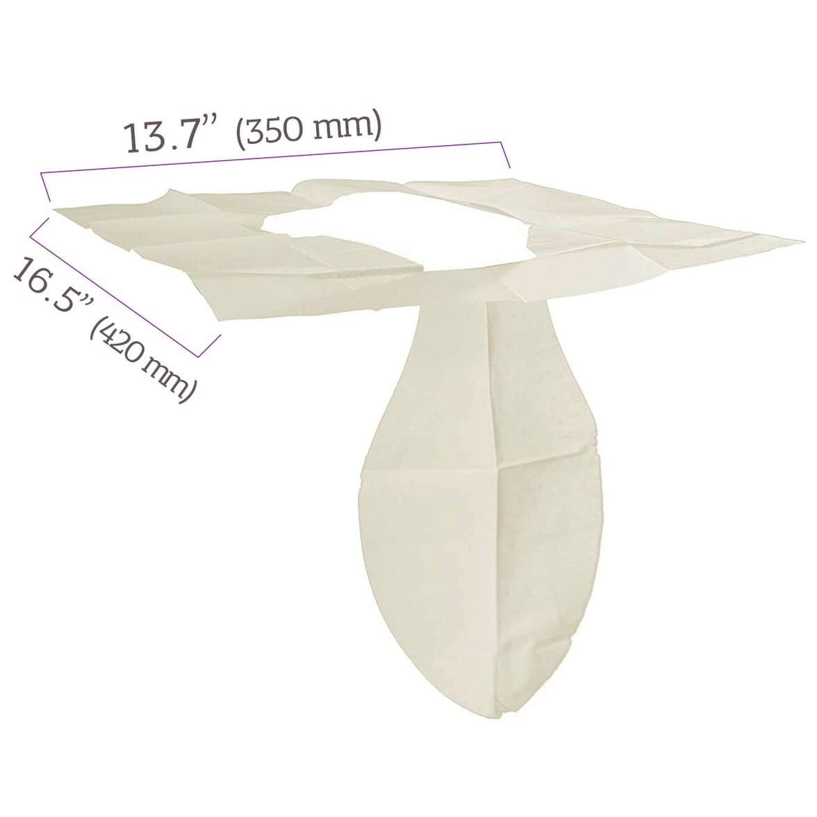 disposable toilet seat covers size of cover