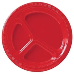 Divided Plate - Red